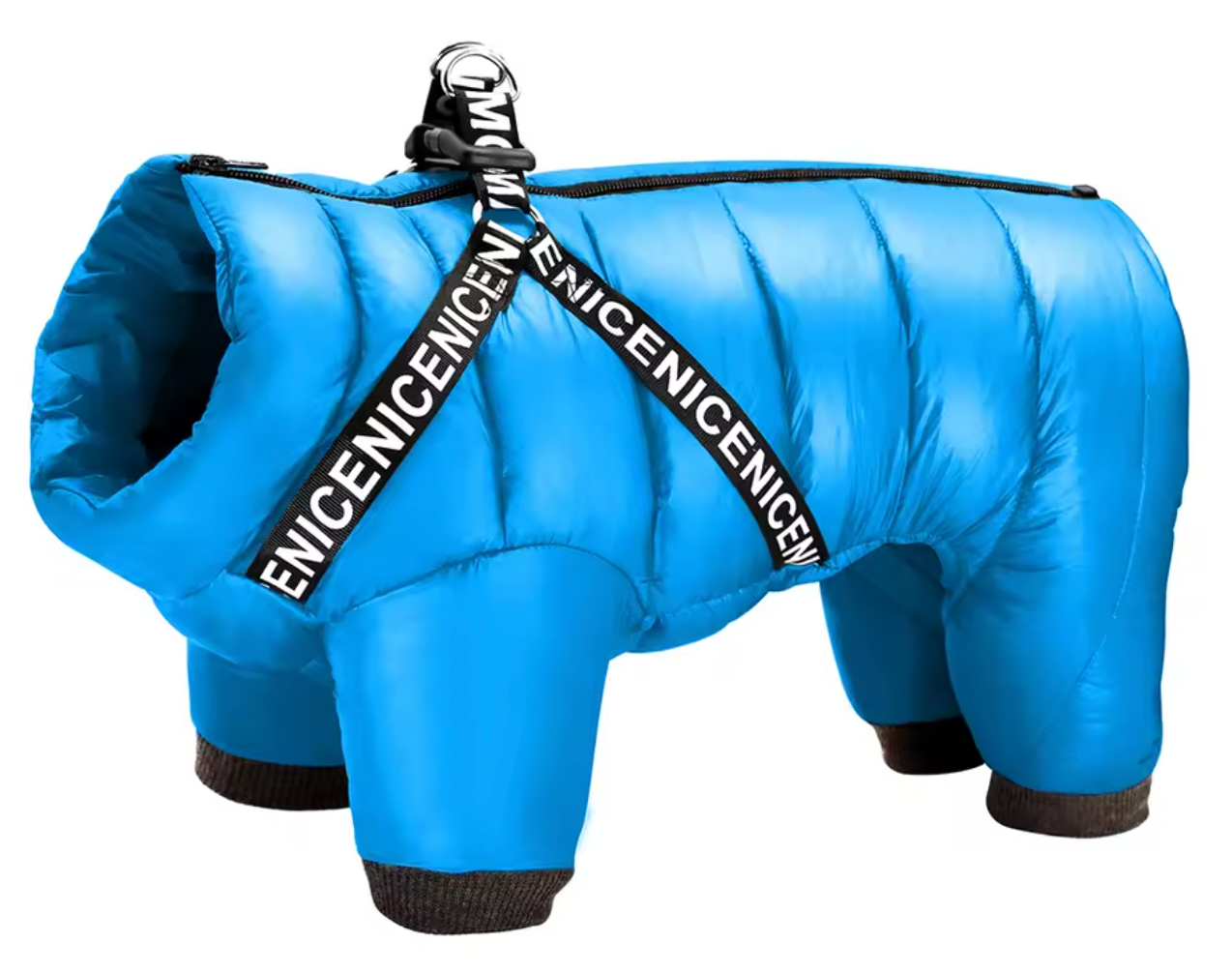 Waterproof Winter Dog Jacket, with Harness