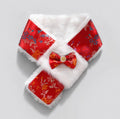 Faux Fur Bow Scarf, for Dogs & Cats