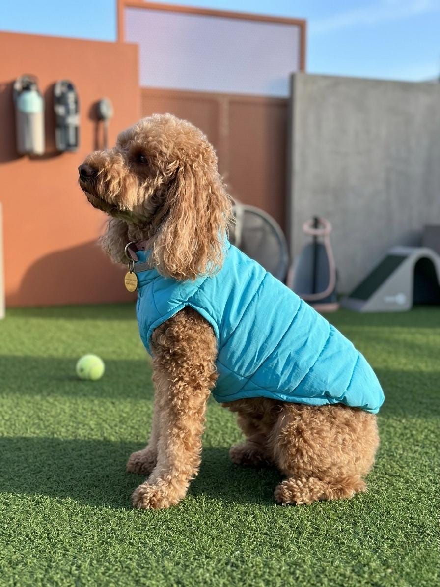 Reversible Waterproof Dog Vest, with Night Reflective Strips