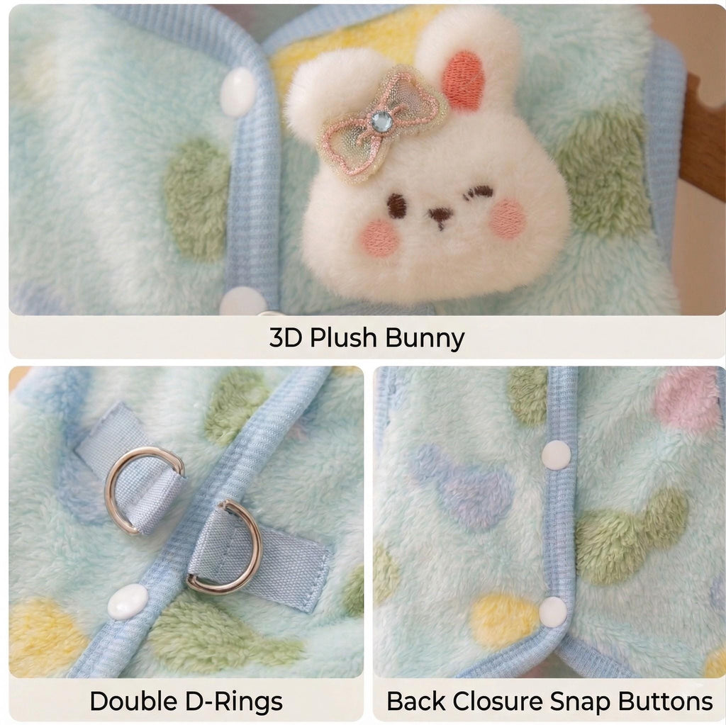 3D Bunny Sherpa Cardigan, for Dogs & Cats
