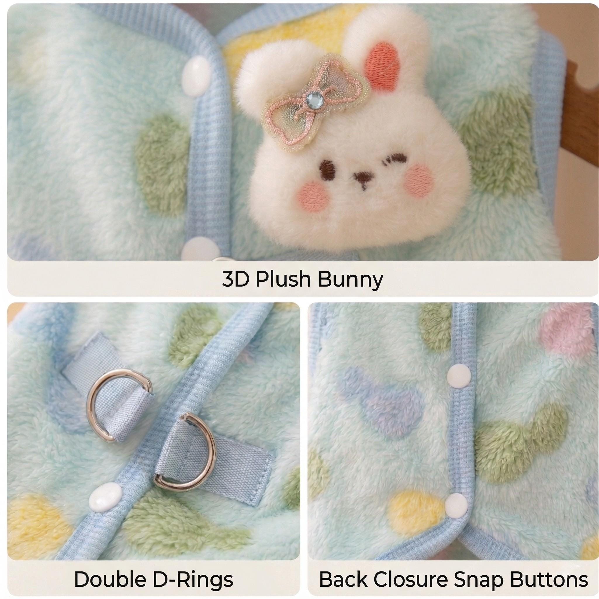 3D Bunny Sherpa Cardigan, for Dogs & Cats