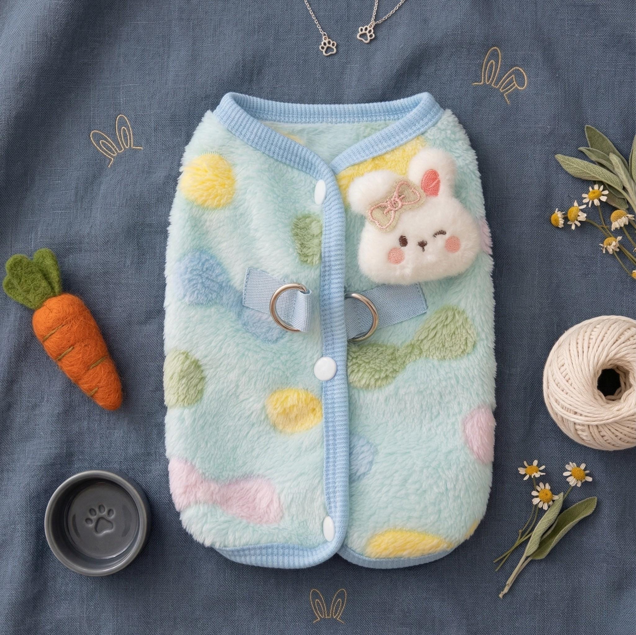 3D Bunny Sherpa Cardigan, for Dogs & Cats