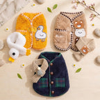 Sherpa Cardigan & Scarf Set, for Dogs & Cats