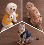 Sherpa Cardigan & Scarf Set, for Dogs & Cats