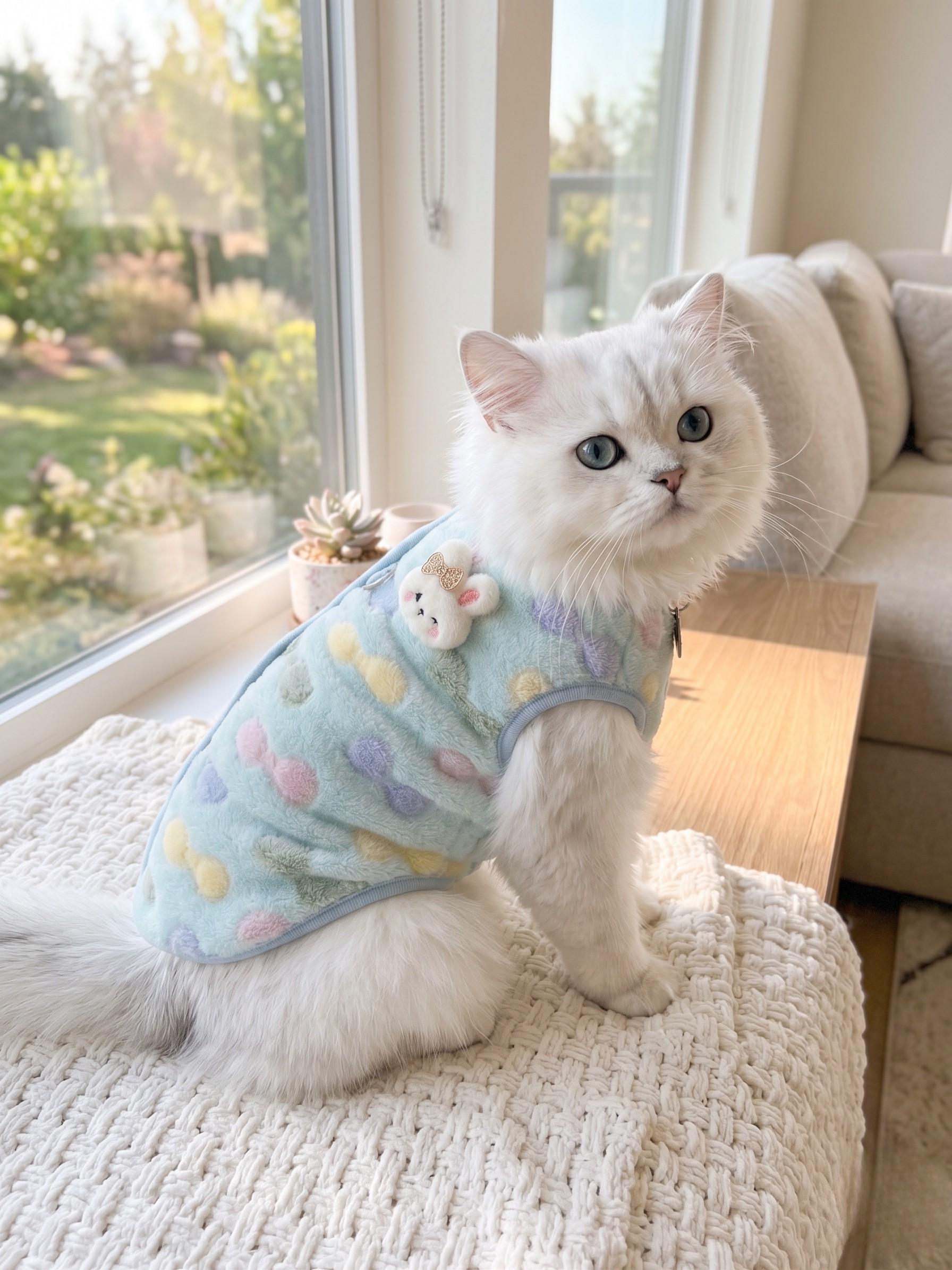 3D Bunny Sherpa Cardigan, for Dogs & Cats