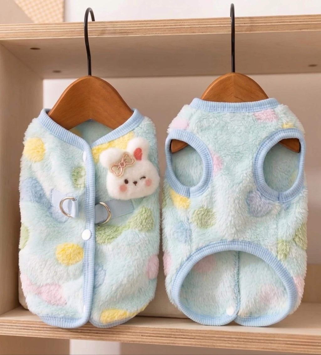 3D Bunny Sherpa Cardigan, for Dogs & Cats
