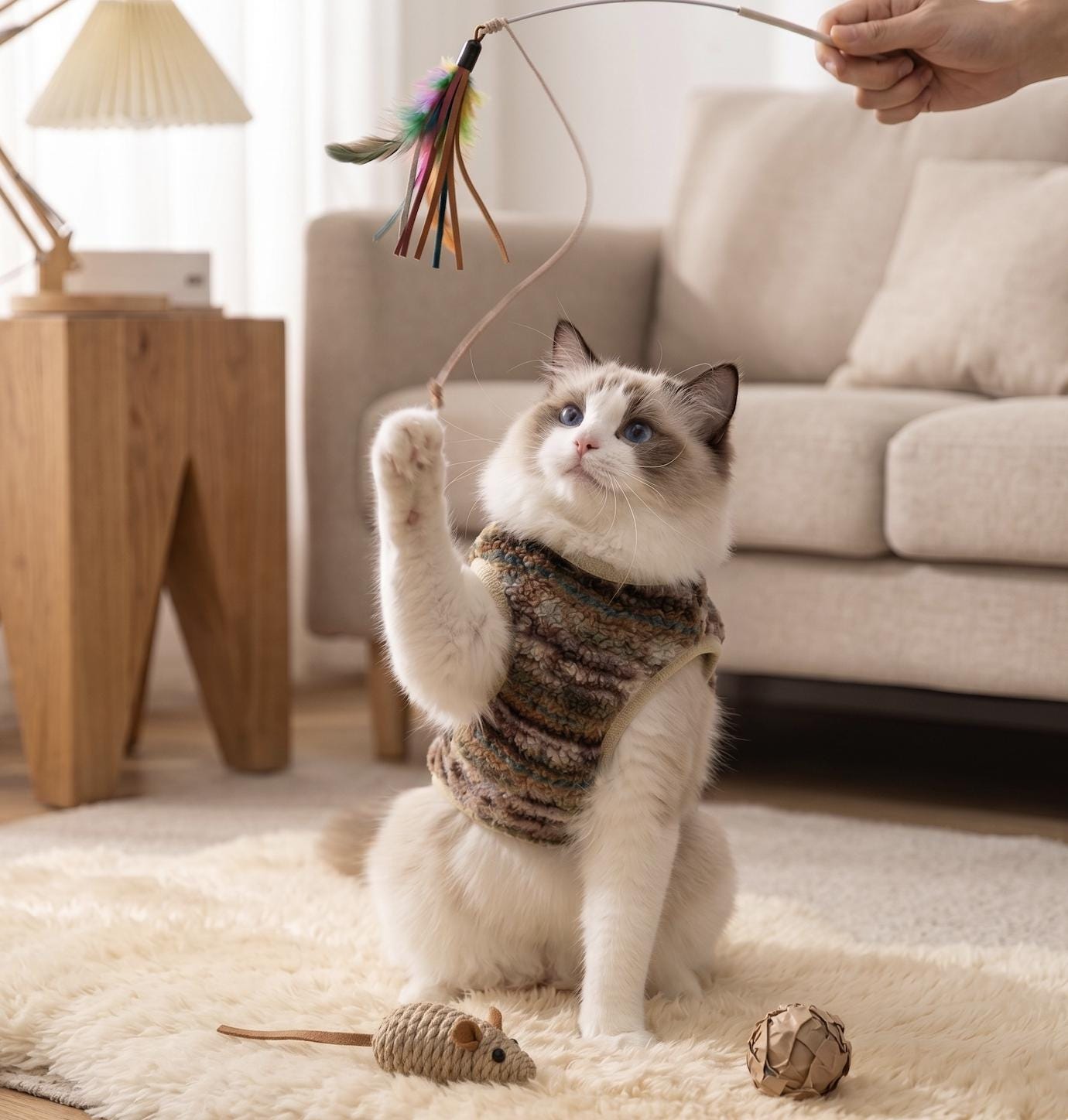 3D Bear Sherpa Cardigan, for Dogs & Cats