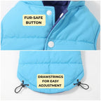 Reversible Waterproof Dog Vest, with Night Reflective Strips