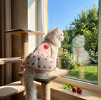 Strawberry Dress with Pink Tulle, for Dogs & Cats