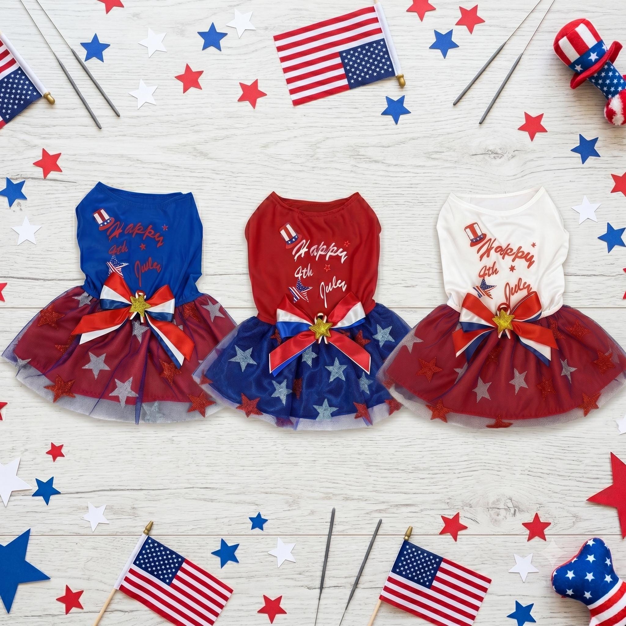 4th of July Dog Tutu Dress