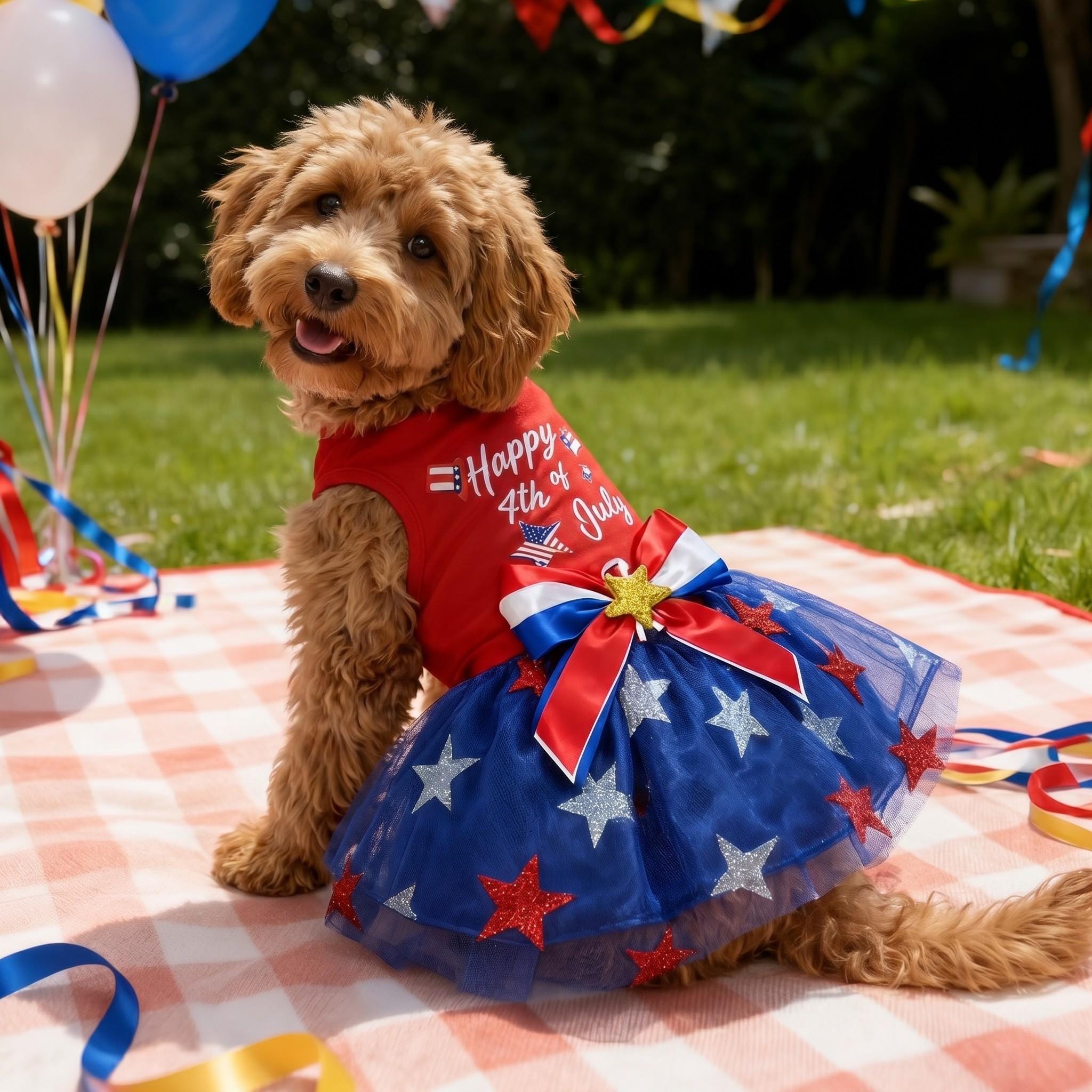 4th of July Dog Tutu Dress