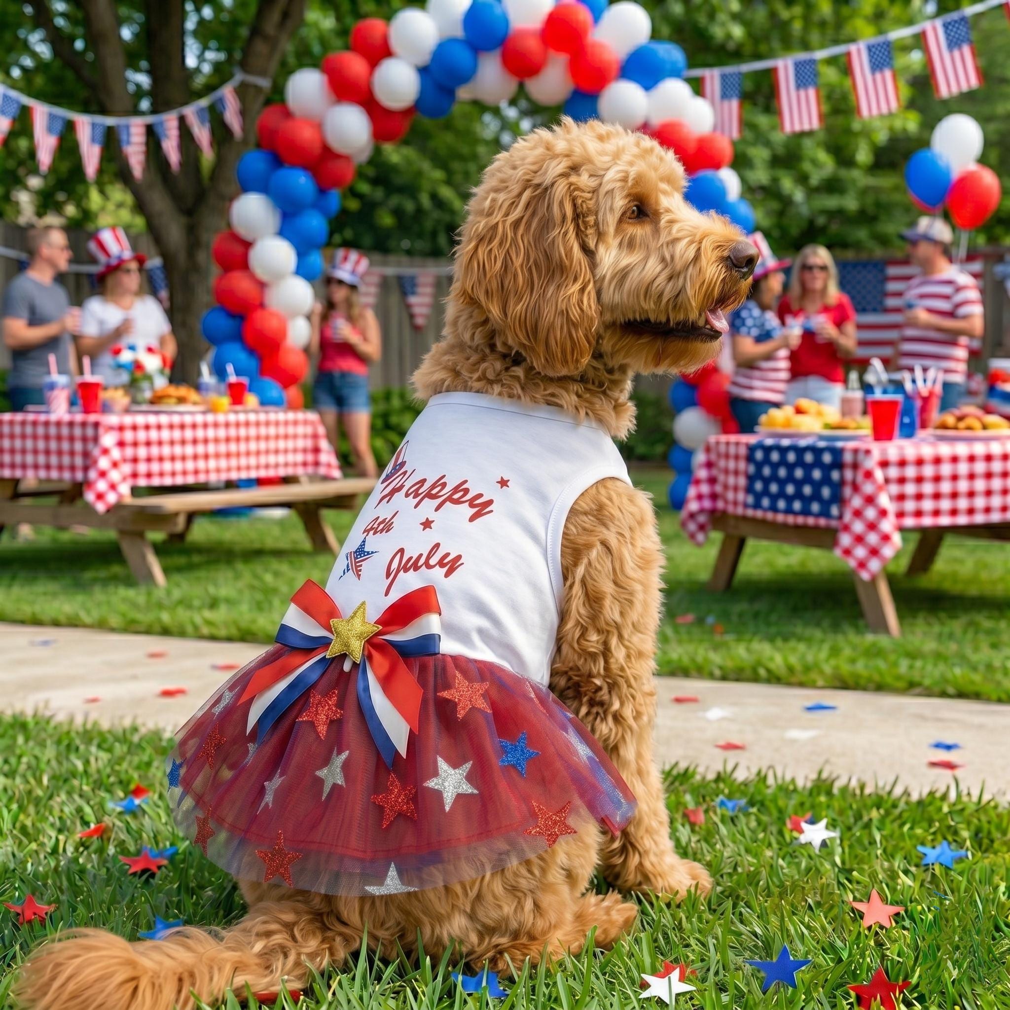 4th of July Dog Tutu Dress