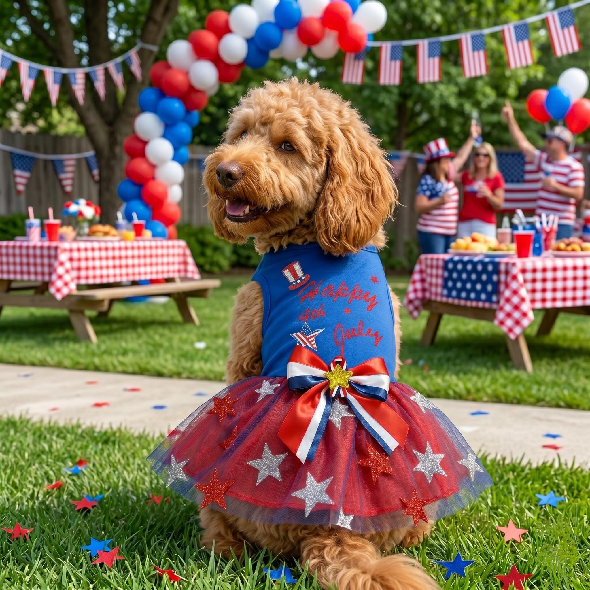 4th of July Dog Tutu Dress